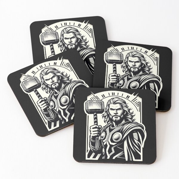 Item preview, The Thunder God - Heroic presence in black and white designed and sold by darkfantasy-atk.