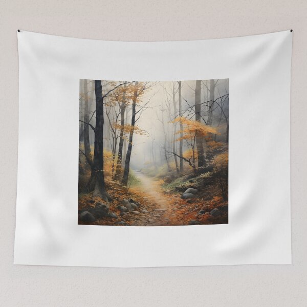 Item preview, Hiking Through Autumnal Fog designed and sold by Shirtastically.