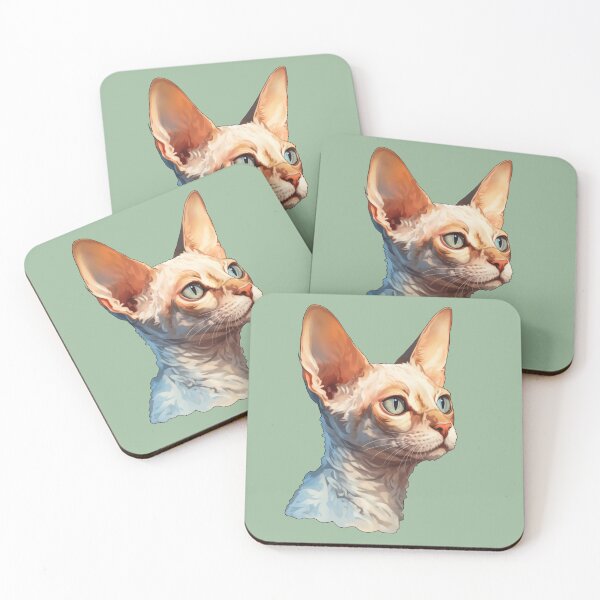 Item preview, Devon Rex Contemplation Serene Side Glance in Digital Artistry designed and sold by solrevolver.