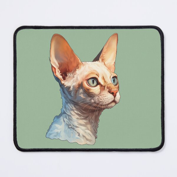 Item preview, Devon Rex Contemplation Serene Side Glance in Digital Artistry designed and sold by solrevolver.