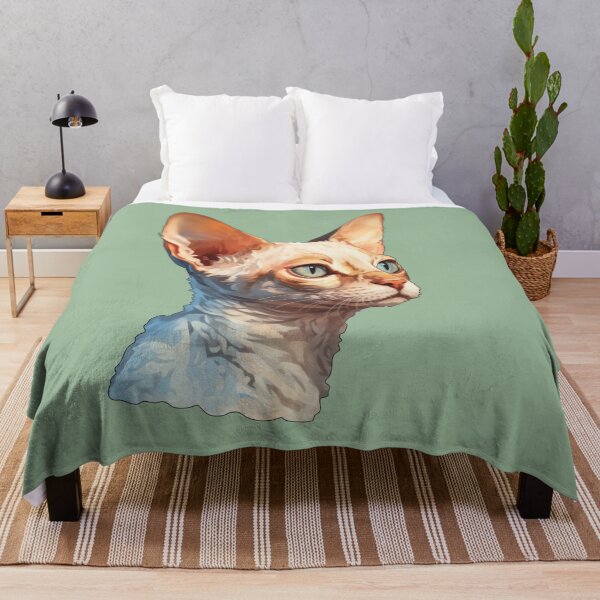Item preview, Devon Rex Contemplation Serene Side Glance in Digital Artistry designed and sold by solrevolver.