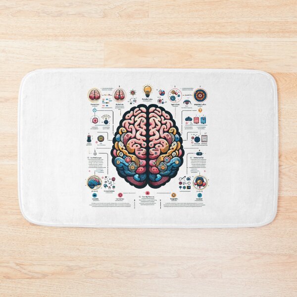 Item preview, Brain Function Infographic designed and sold by Toph Moses.