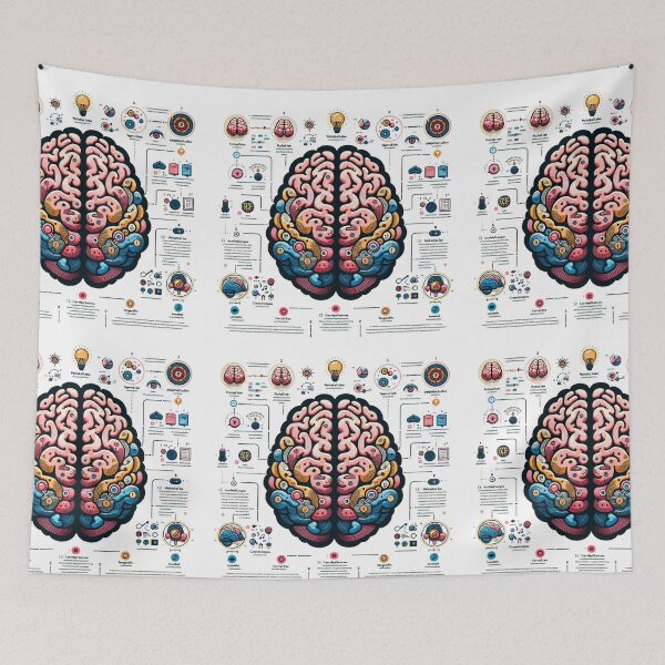 Item preview, Brain Function Infographic designed and sold by Toph Moses.