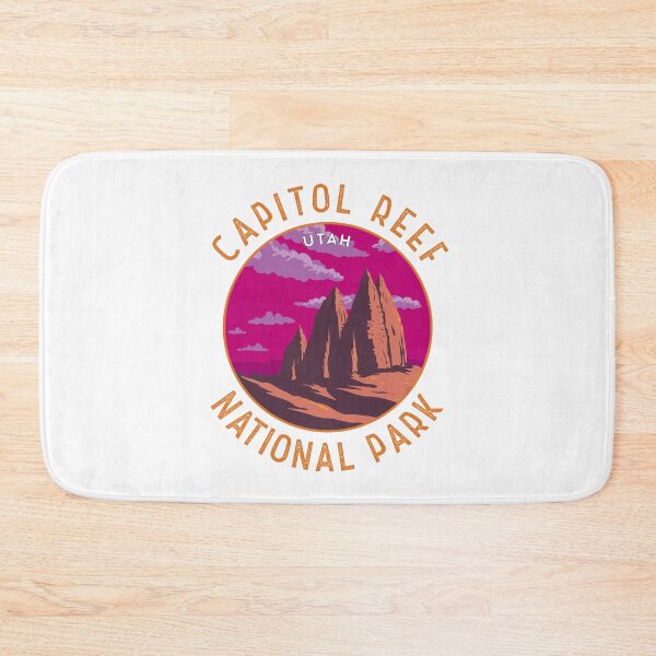 Item preview, Capitol Reef National Park Retro Distressed Circle designed and sold by KrisSidDesigns.