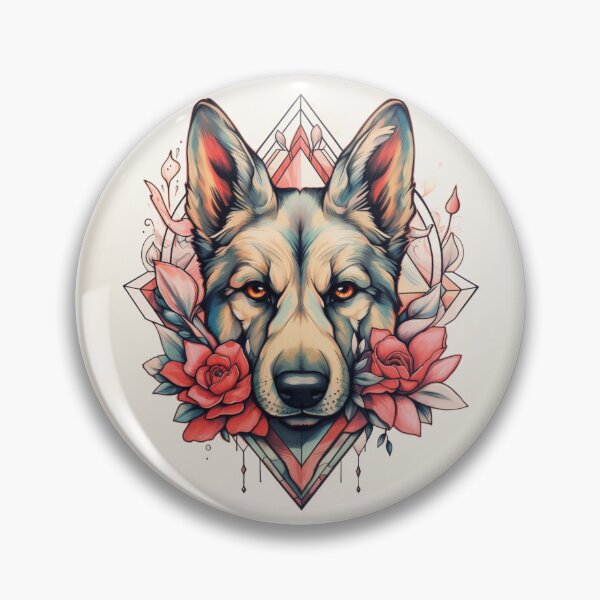 Artikelvorschau, Neo traditional German Shepard entworfen und verkauft von MendaciousMina.