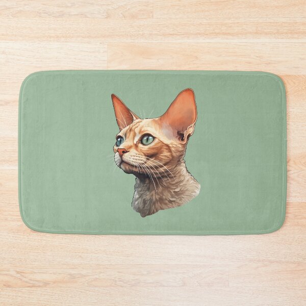 Item preview, Devon Rex Contemplation Serene Side Profile in Digital Painting designed and sold by solrevolver.