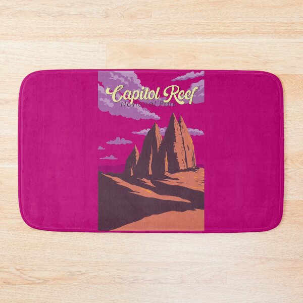 Item preview, Capitol Reef National Park Illustration Travel Art Vintage designed and sold by KrisSidDesigns.