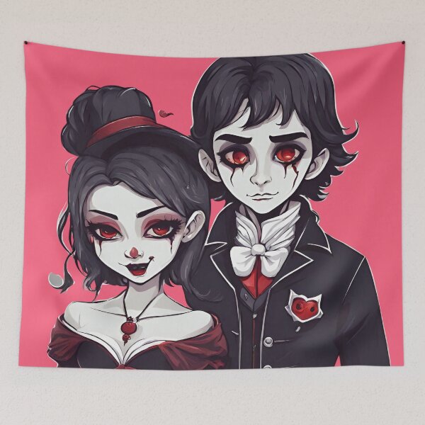 Item preview, Sweet vampire couple designed and sold by ELEORIS.