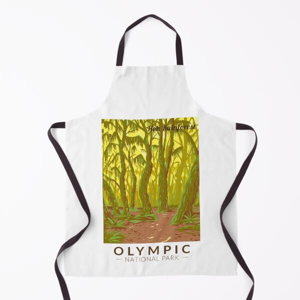 Item preview, Olympic National Park Hoh Rainforest Travel Art Vintage designed and sold by KrisSidDesigns.