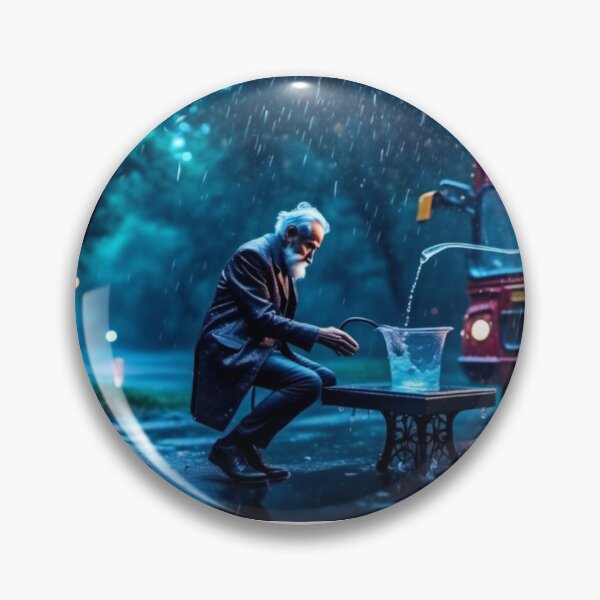 Item preview, An elderly gentleman at the bus stop. designed and sold by Giuseppe Pellegrino.