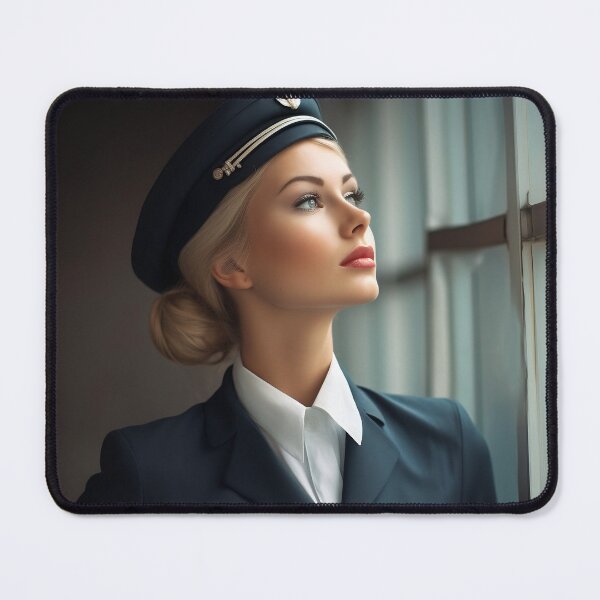 Item preview, Scandinavian stewardess designed and sold by AI-Crafted.