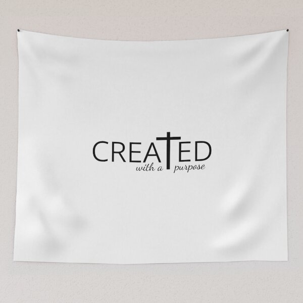 Item preview, Created With a Purpose, Jesus, Christian,Religious, Faith, Worthy, You Matter designed and sold by Minimalist Quotes and Sayings.
