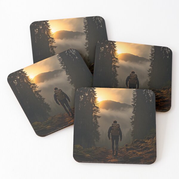 Item preview, Hiking Solitude: A Journey Through the Foggy Forest designed and sold by Shirtastically.