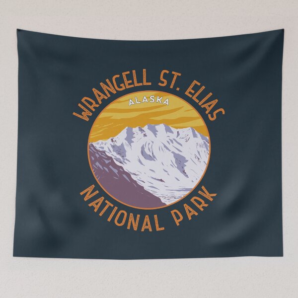 Item preview, Wrangell St. Elias National Park Retro Distressed Circle designed and sold by KrisSidDesigns.