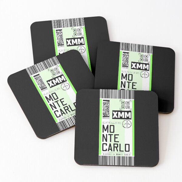 Item preview, MONTE CARLO classic luggage tag travel sticker designed and sold by LeddsoDello.