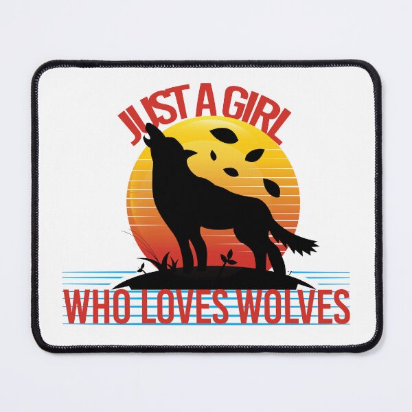 Item preview, just a girl who loves wolves designed and sold by TshirtTalkYou.