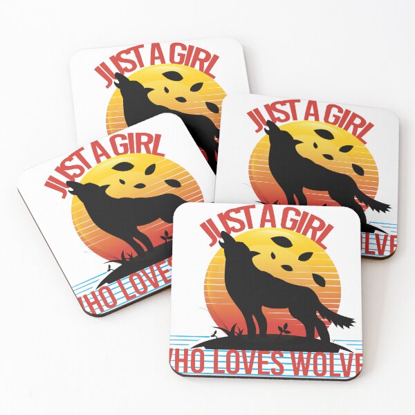 Item preview, just a girl who loves wolves designed and sold by TshirtTalkYou.