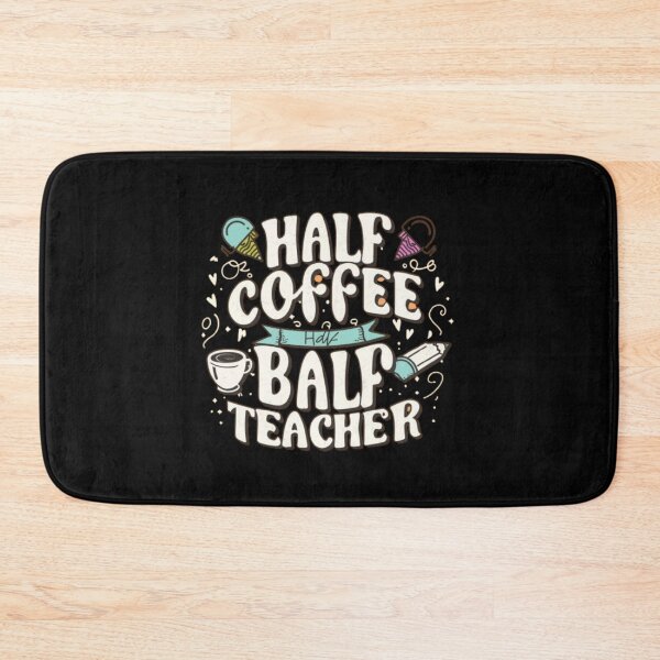 Item preview,  Half Coffee Half Teacher Funny Inspirational Retro designed and sold by medbouk1.