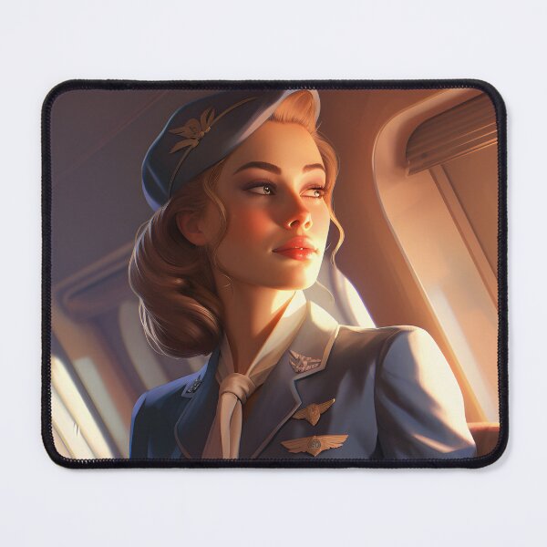 Item preview, Scandinavian stewardess designed and sold by AI-Crafted.
