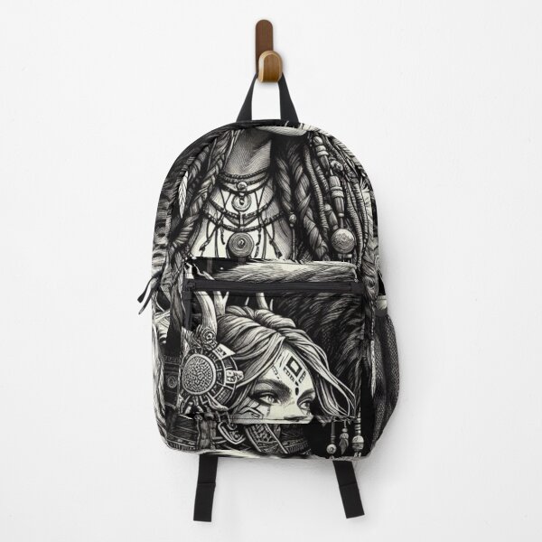 Item preview, Celtic Druid Woman with Grizzly Bear, Mythical Style designed and sold by Cr320.