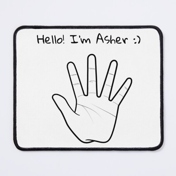 Item preview, Hello I'm Asher my name funny boy cute designed and sold by STRAVOY.