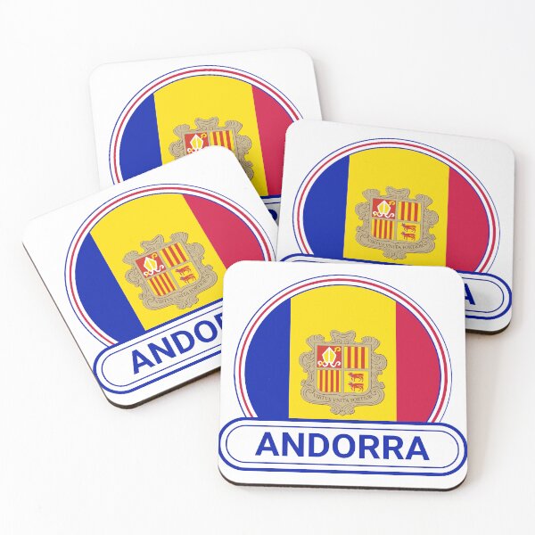Item preview, Andorra Country Badge - Andorra Flag designed and sold by chrisrivait.