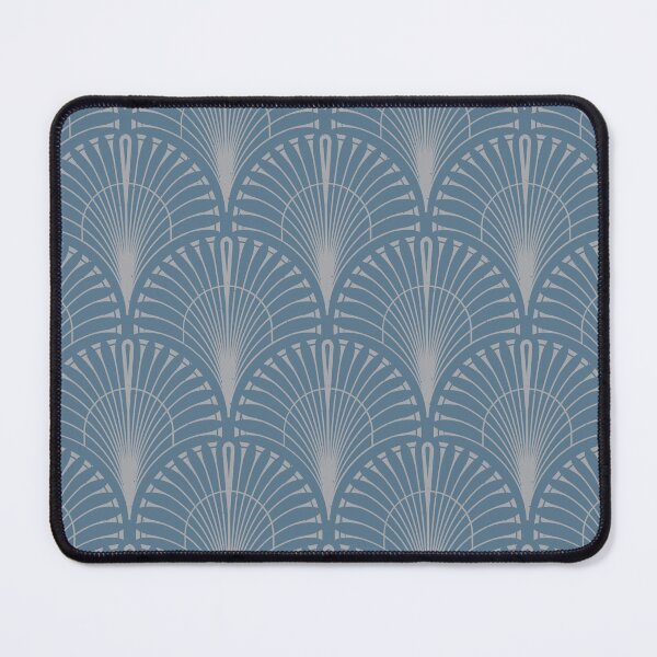Item preview, Silver and Stone Blue Art Deco Pattern designed and sold by ArDecoS.