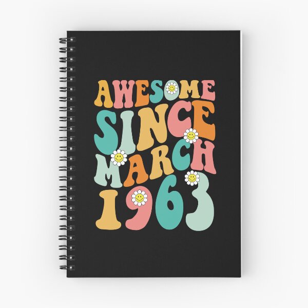 Item preview, Awesome Since March 1963 | Made In 1963 | Retro Groovy Birthday designed and sold by Christina-grich.