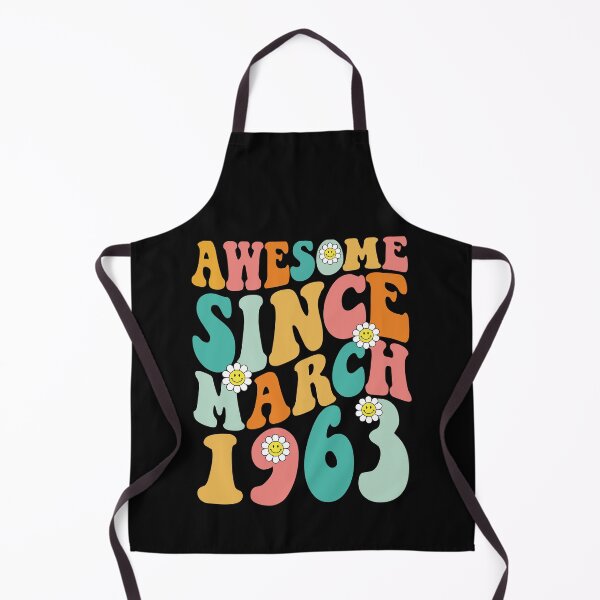 Item preview, Awesome Since March 1963 | Made In 1963 | Retro Groovy Birthday designed and sold by Christina-grich.