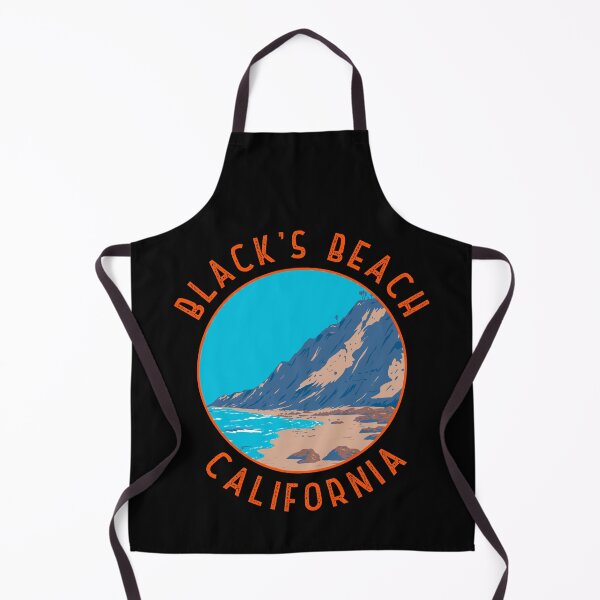 Item preview, Black's Beach California Retro Distressed Circle designed and sold by KrisSidDesigns.