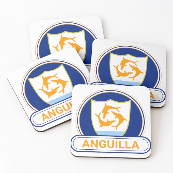 Item preview, Anguilla Country Badge - Anguilla Flag designed and sold by chrisrivait.