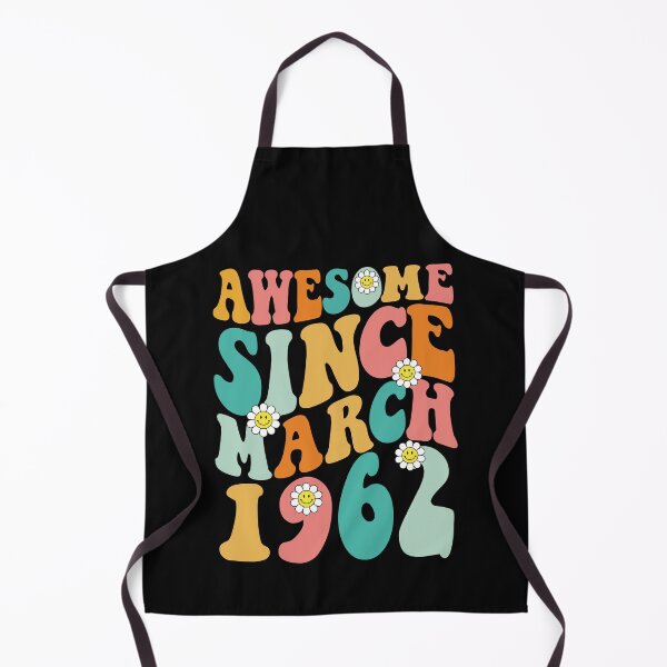 Item preview, Awesome Since March 1962 | Made In 1962 | Retro Groovy Birthday designed and sold by Christina-grich.