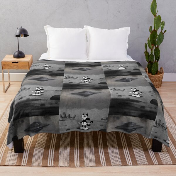 Item preview, Alien UFO Vintage Cartoon Flying Saucer Roswell Area 51 I Want To Believe  designed and sold by frankforteart.