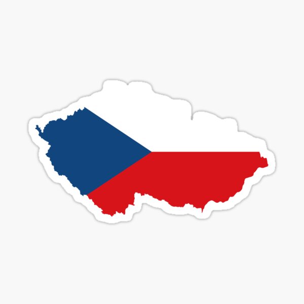 Item preview, Czechia Map Flag designed and sold by feether-store.