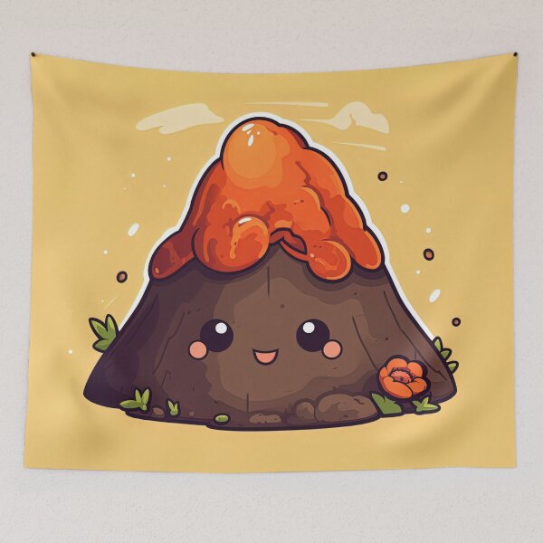 Item preview, Volcano | cute style designed and sold by ComicsFactory.