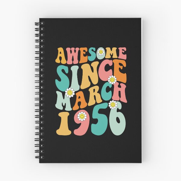 Item preview, Awesome Since March 1956 | Made In 1956 | Retro Groovy Birthday designed and sold by Christina-grich.