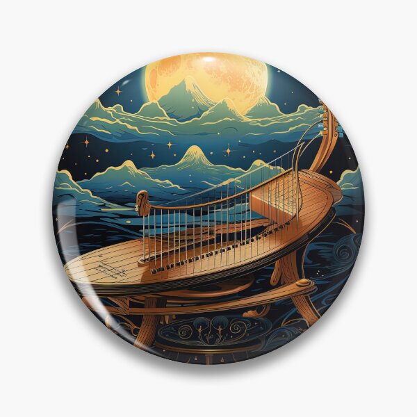 Item preview, fantastic hammered dulcimer instrument in space designed and sold by artyficial-.