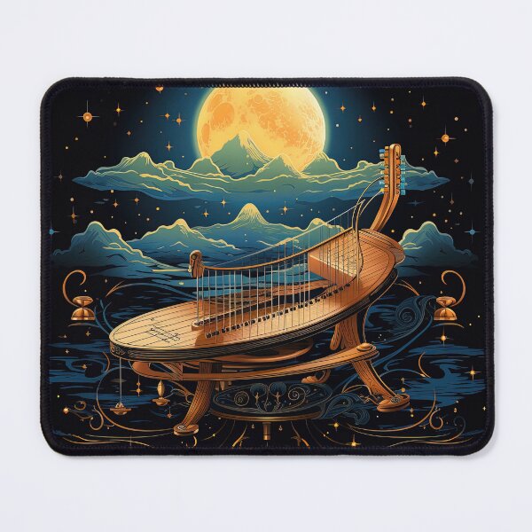 Item preview, fantastic hammered dulcimer instrument in space designed and sold by artyficial-.