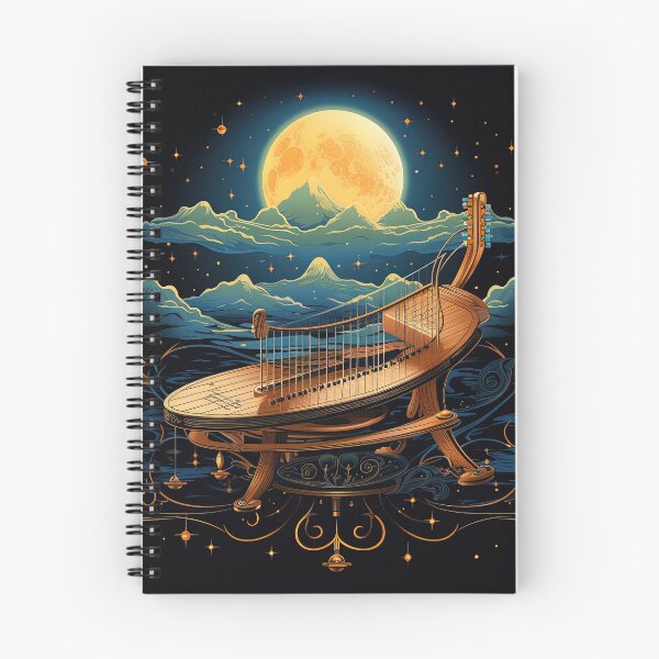 Item preview, fantastic hammered dulcimer instrument in space designed and sold by artyficial-.
