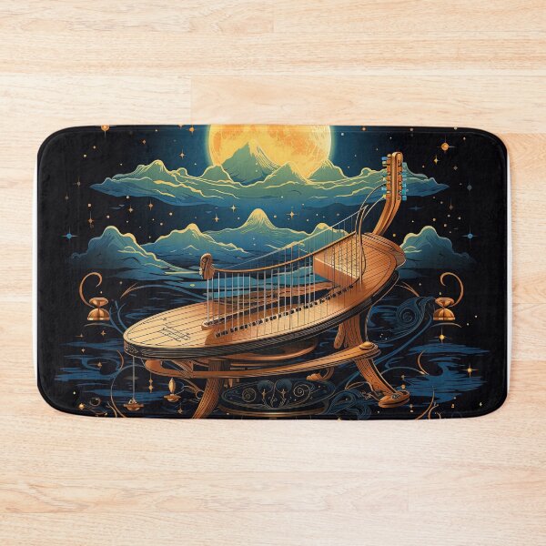 Item preview, fantastic hammered dulcimer instrument in space designed and sold by artyficial-.
