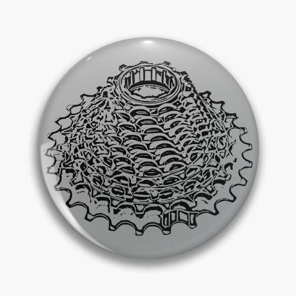 Item preview, Rear Cassette Sketch (Black) designed and sold by bonk-cycling.