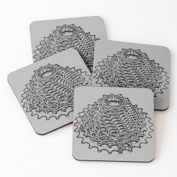 Item preview, Rear Cassette Sketch (Black) designed and sold by bonk-cycling.
