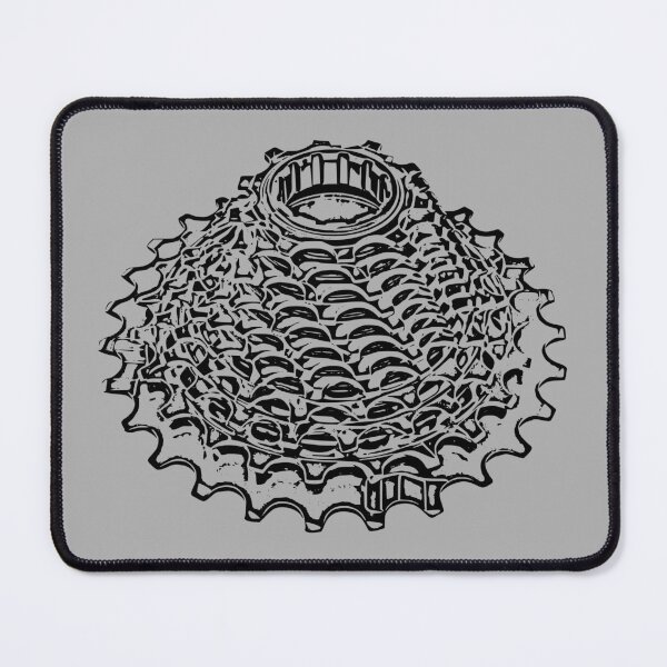 Item preview, Rear Cassette Sketch (Black) designed and sold by bonk-cycling.