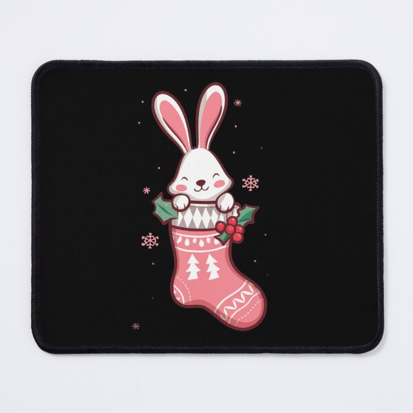 Item preview, Christmas Bunny In Pink Stocking designed and sold by PrintWearZone.