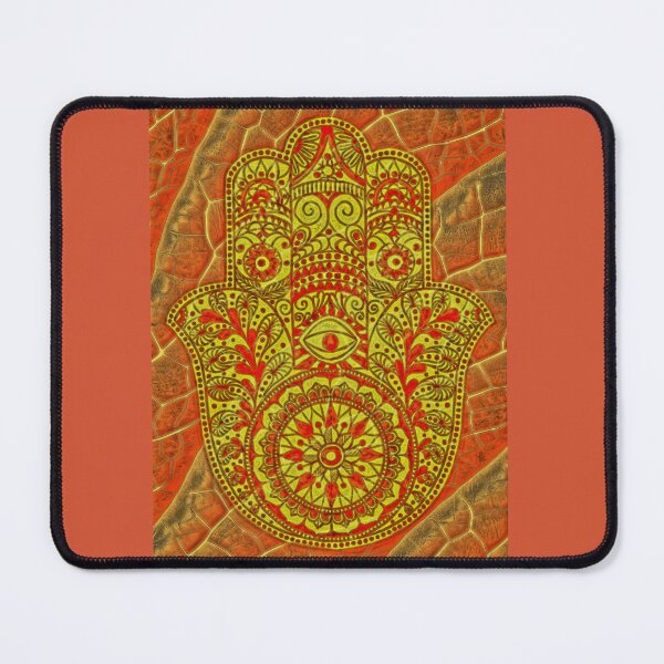 Item preview, Golden Mandala Hand of Hamza designed and sold by bipolarvirgoart.