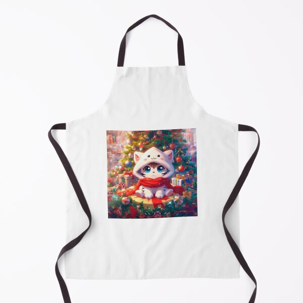 Item preview, christmas kawaii white tiger designed and sold by Targa-desing.