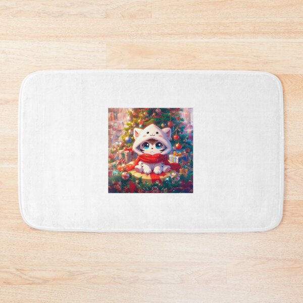 Item preview, christmas kawaii white tiger designed and sold by Targa-desing.
