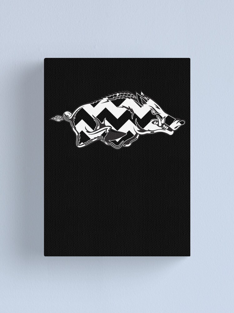 Thumbnail 1 of 3, Canvas Print,  Chevron Razorback designed and sold by Withold.