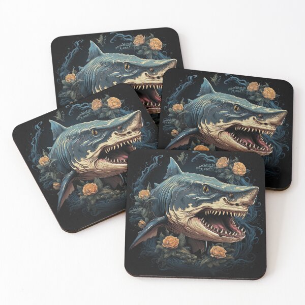 Item preview, monstrous shark attack designed and sold by artyficial-.