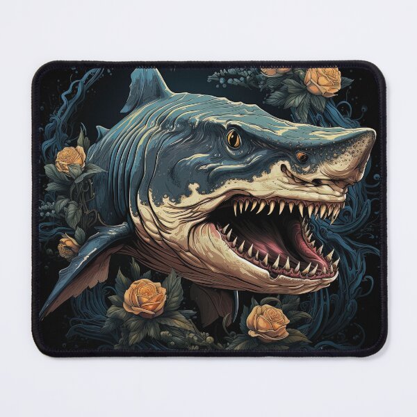 Item preview, monstrous shark attack designed and sold by artyficial-.